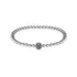 Charismatisch | Silber | Schwarze Zirkonia-Kristalle | Ausdrucksarmband